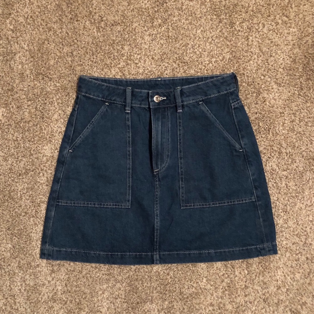 &Denim skirt
